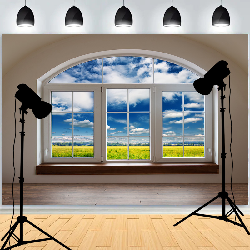Photography Lighting For Portraits - Indoor Stage Gradient Tones Halo Lighting