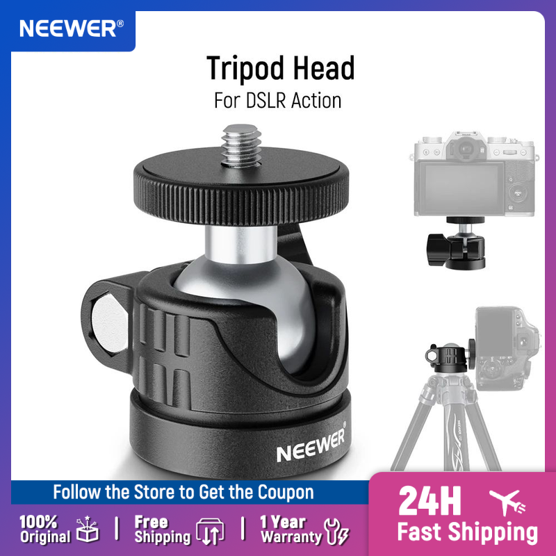 NEEWER Mini Ball Head, Portabl - Photography Video Lighting Kit With Adjustable Tripod Stand recension och pris