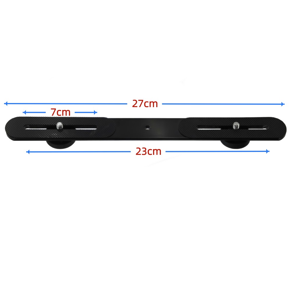 Dual Flash Bracket 1/4'' Screw - Photography Video Lighting Kit With Adjustable Tripod Stand recension och pris