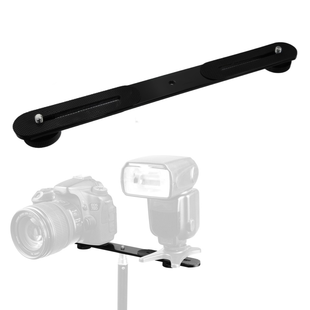 Dual Flash Bracket 1/4'' Screw - Photography Video Lighting Kit With Adjustable Tripod Stand recension och pris