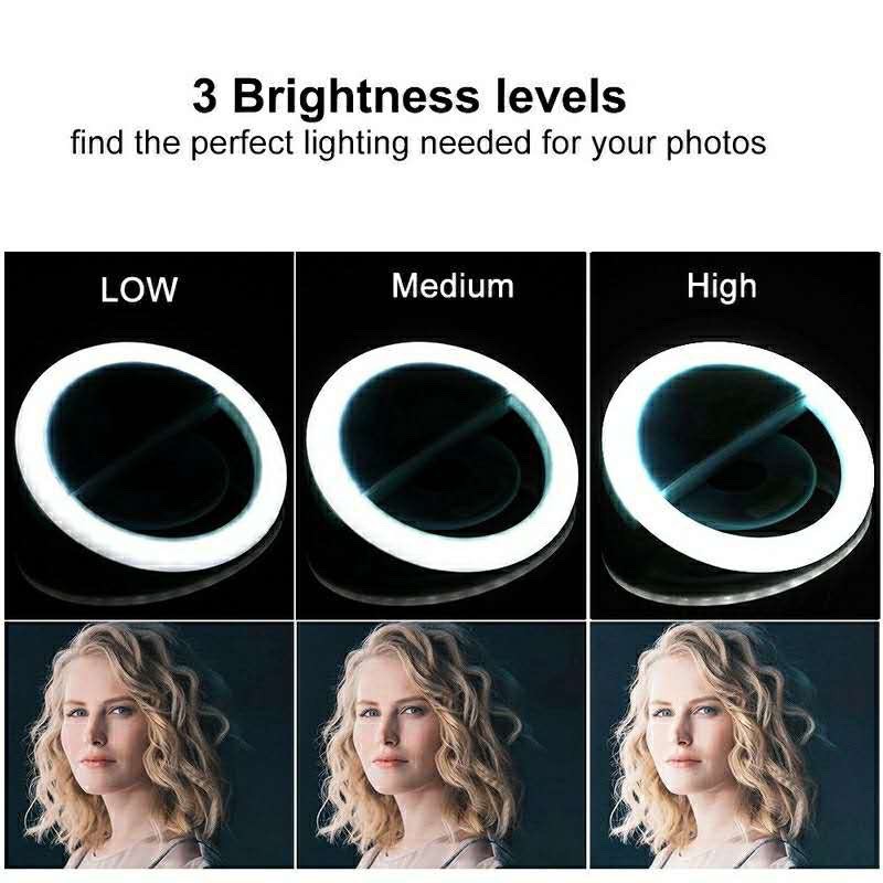 LED Selfie Ring Light 3 Level  - Stand Lighting Photography recension och pris