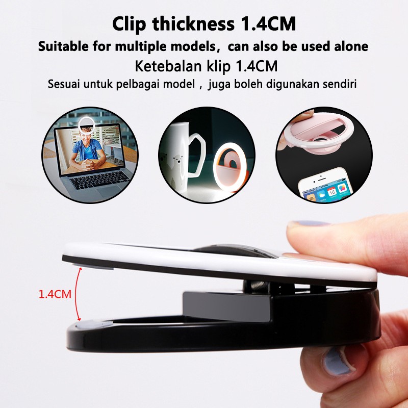 LED Selfie Ring Light 3 Level  - Stand Lighting Photography recension och pris