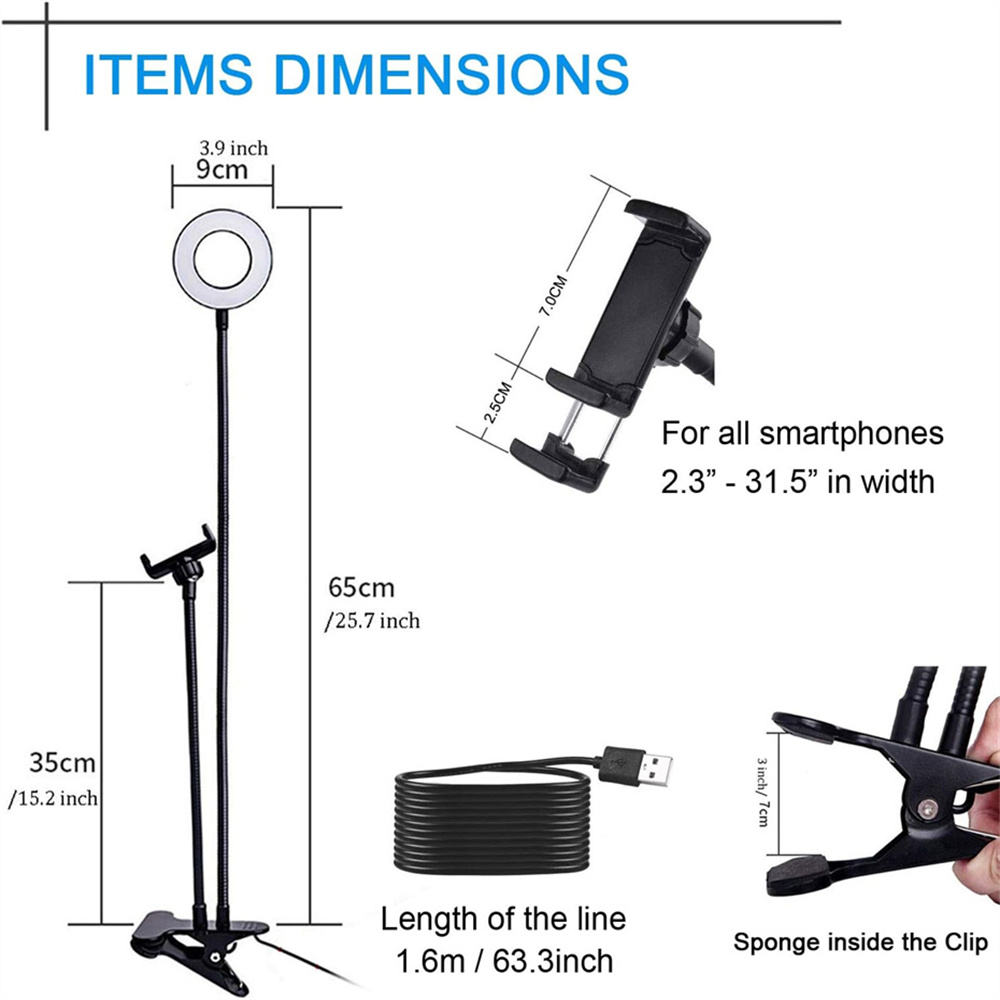Universal Flexible Mobile Phon - Stand Lighting Photography recension och pris