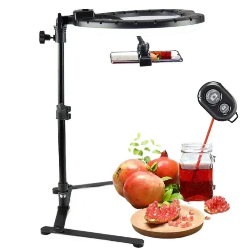 Overhead Phone Mount with Ring - Photography Lighting For Food recension och pris