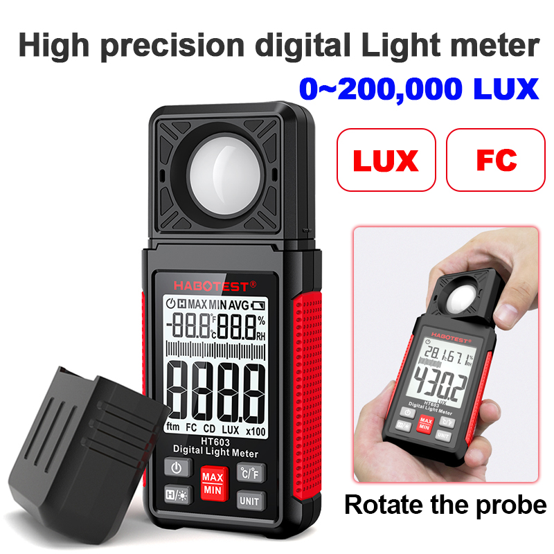 HT603 Digital Lux Meter 0~200, - Photography Lighting Meter recension och pris