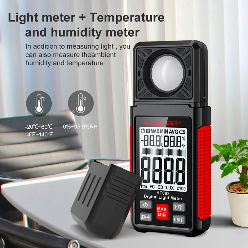 HT603 Digital Lux Meter 0~200, - Photography Lighting Meter recension och pris