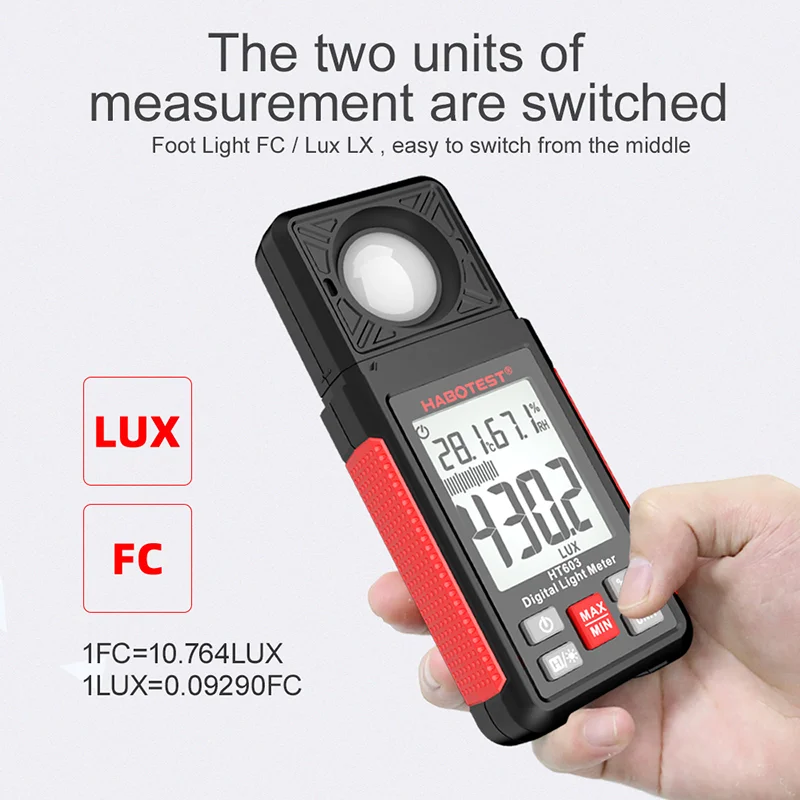 HT603 Digital Lux Meter 0~200, - Photography Lighting Meter recension och pris