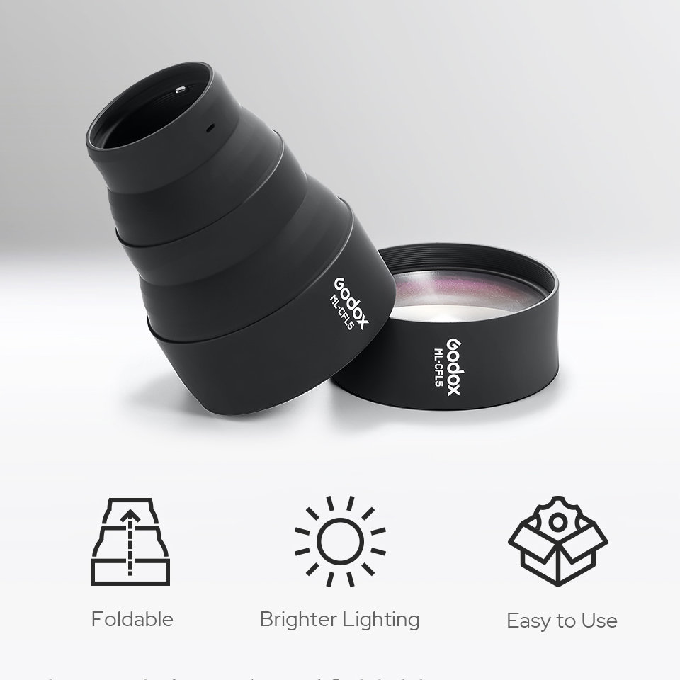Godox ML-CFL5 Collapsible Fres - Fresnel Lens Attachment recension och pris