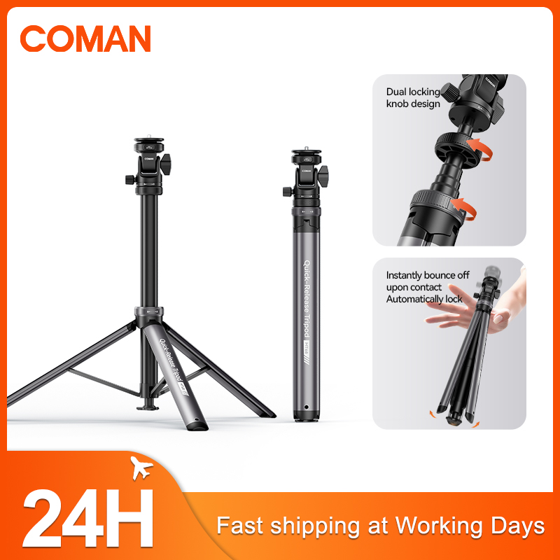 COMAN MT68 One Click Pop up Qu - Photography Video Lighting Kit With Adjustable Tripod Stand recension och pris