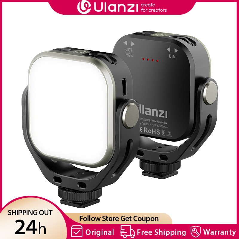 Ulanzi VL66 RGB Video Light 25 - Photography Video Lighting Kit With Adjustable Tripod Stand recension och pris