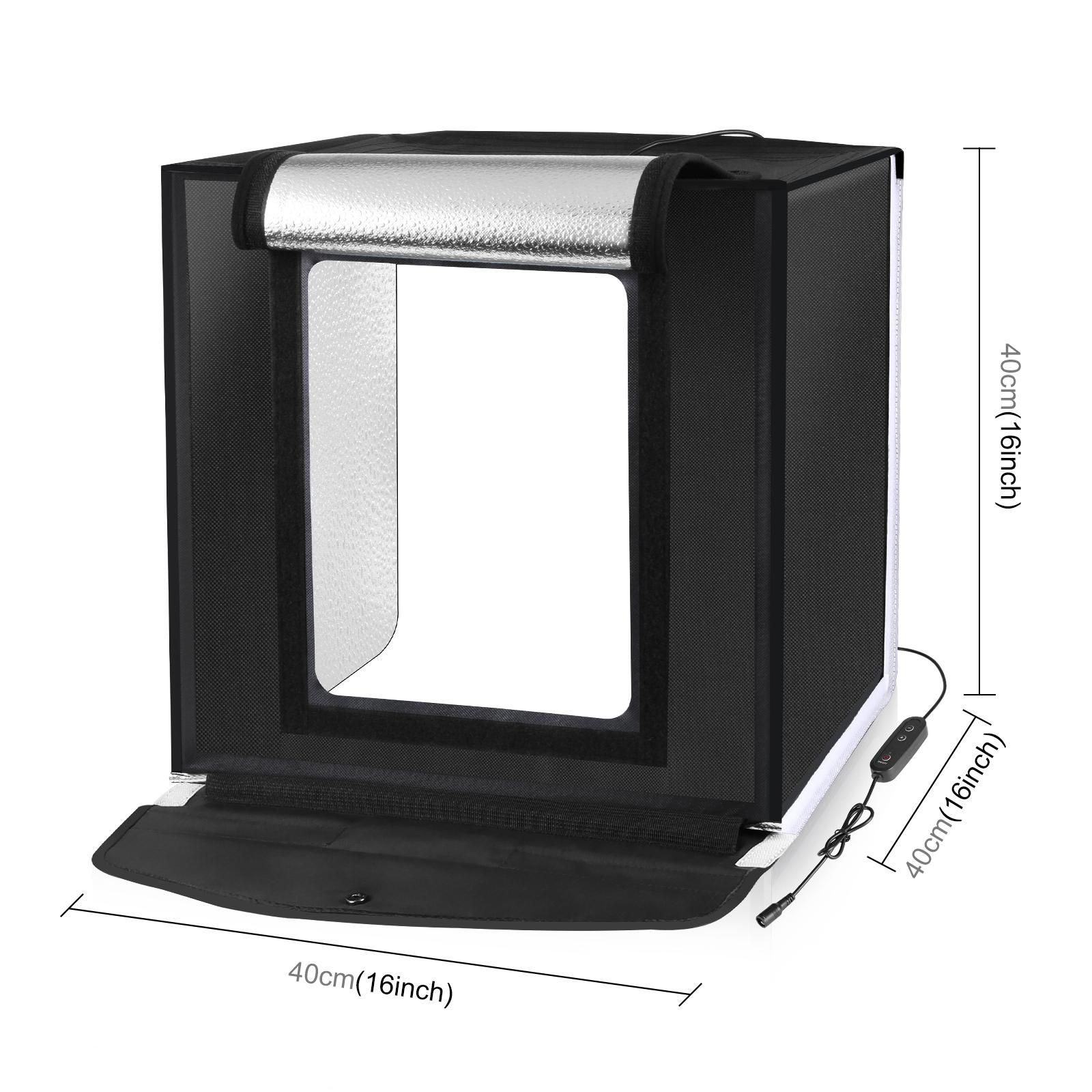 PULUZ 40cm Photo Studio Box Ta - Photography Lighting Kit With Backdrop recension och pris