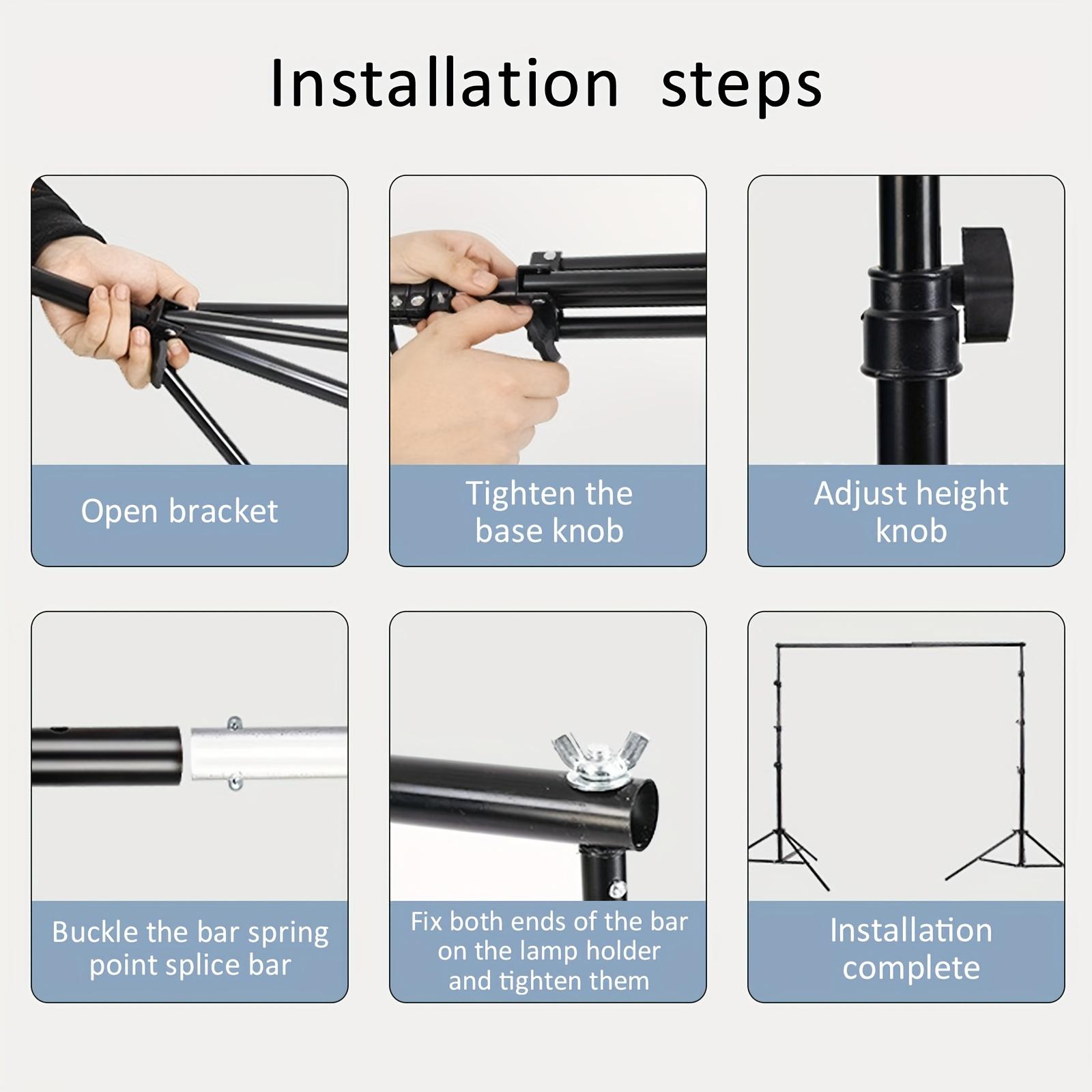 Adjustable Photography Studio  - Photography Lighting Kit With Backdrop recension och pris