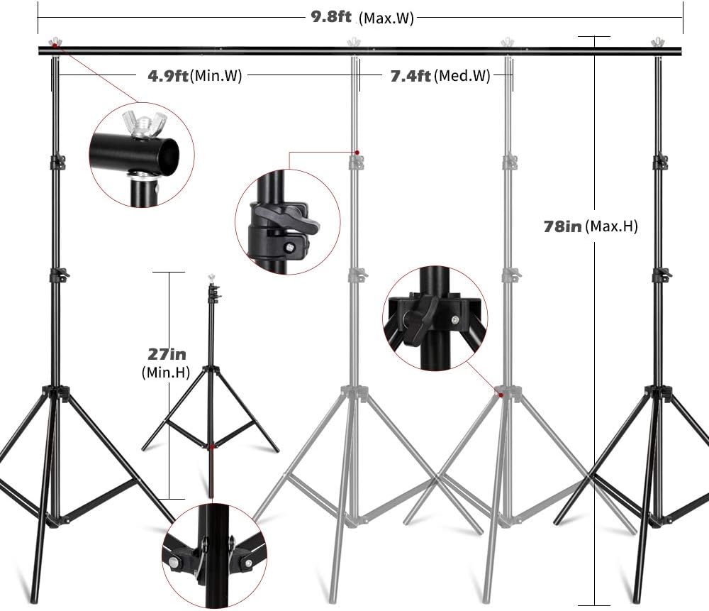 Photography Lighting Kit, Ligh - Photography Lighting Kit With Backdrop recension och pris