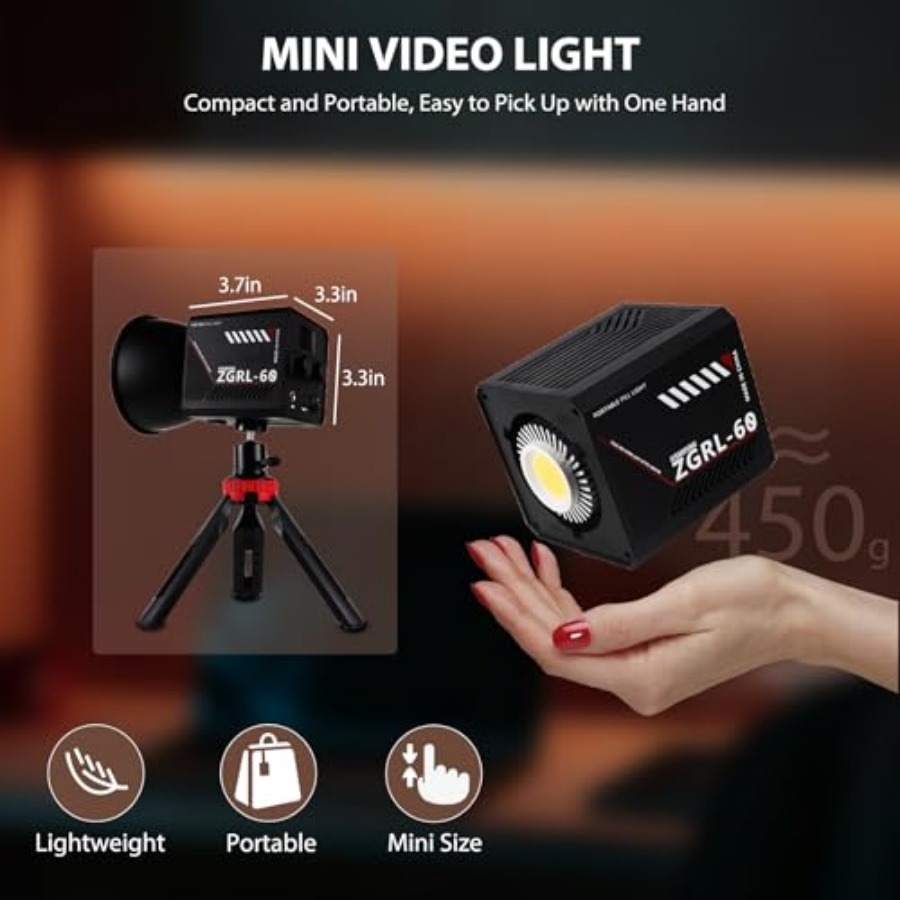 60W COB LED Video Light Handhe - Lighting In Photography Studio recension och pris