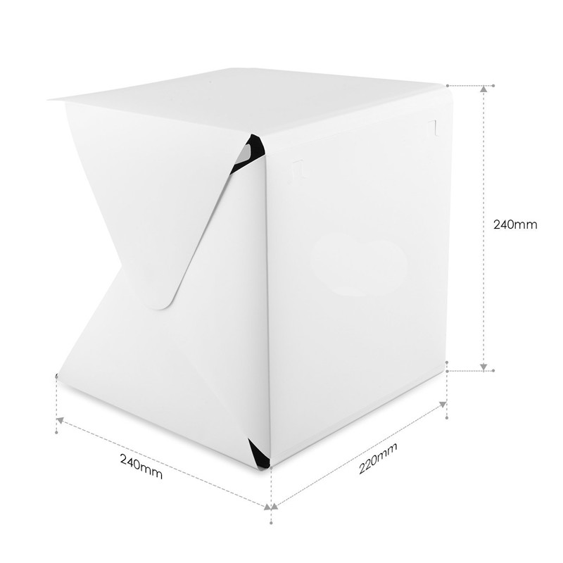 Portable Mini Photo Studio Box - Photography Lighting Kit With Backdrop recension och pris