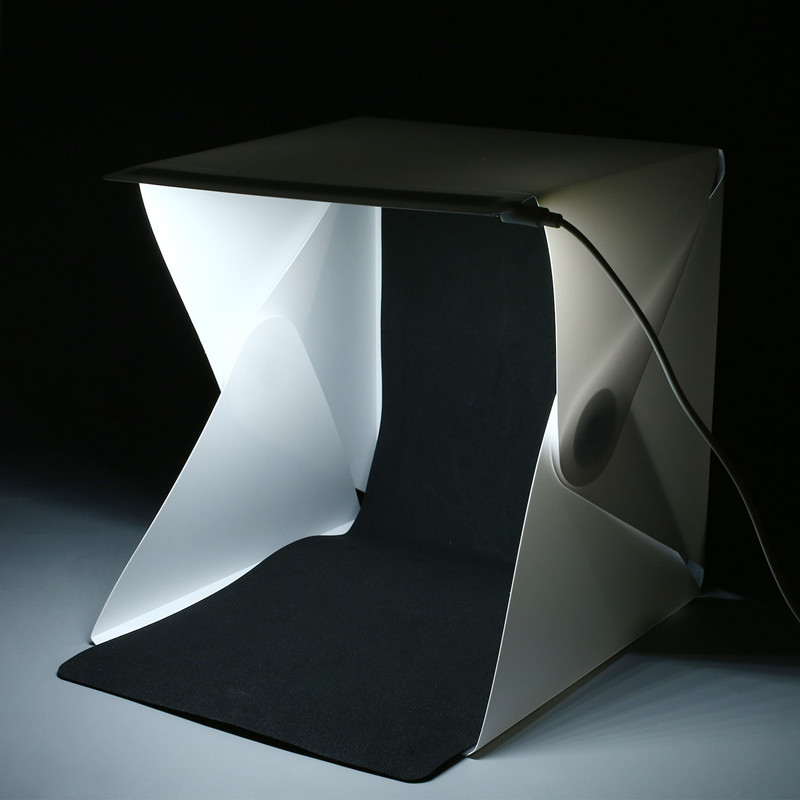Portable Mini Photo Studio Box - Photography Lighting Kit With Backdrop recension och pris