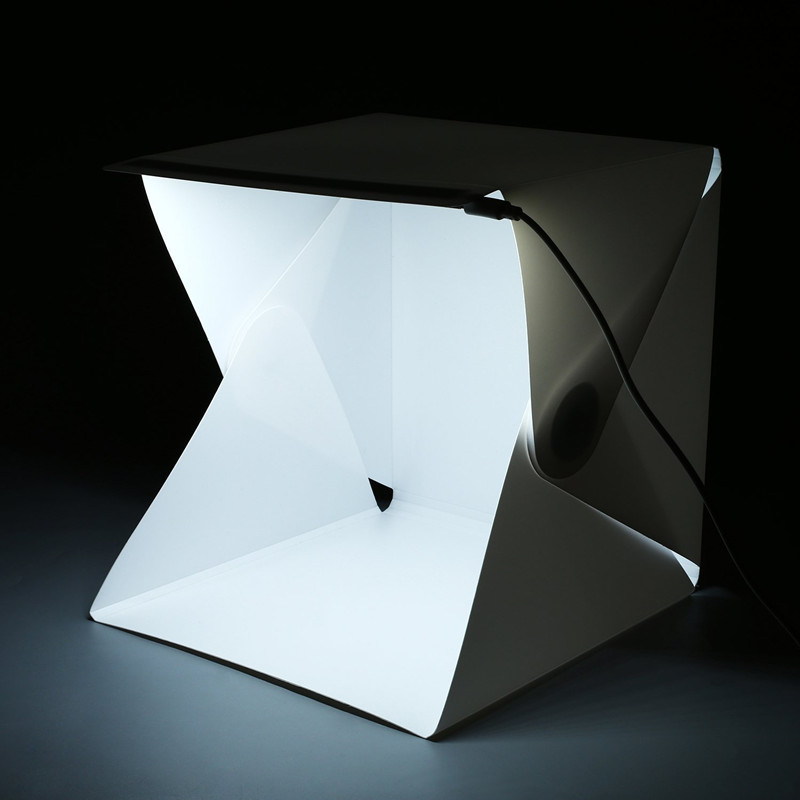 Portable Mini Photo Studio Box - Photography Lighting Kit With Backdrop recension och pris
