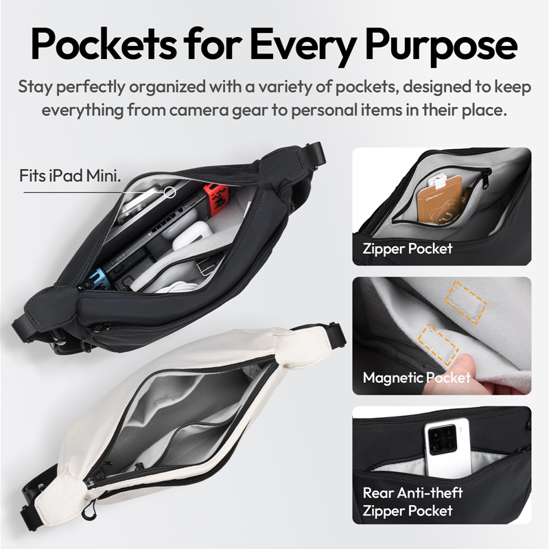 Ulanzi HMN1 Lunar Sling Bag Wh - Photography Lighting Indoor recension och pris