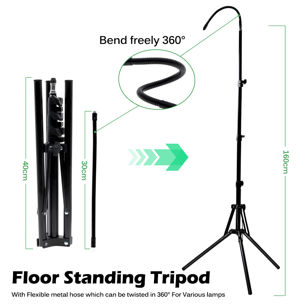 Adjustable 60-160cm Metal Floo - Stand Lighting Photography recension och pris