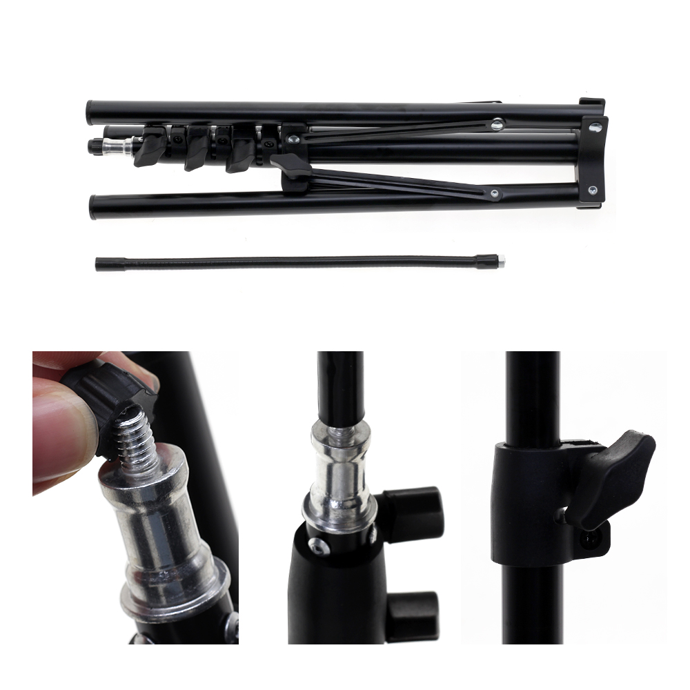 Adjustable 60-160cm Metal Floo - Stand Lighting Photography recension och pris