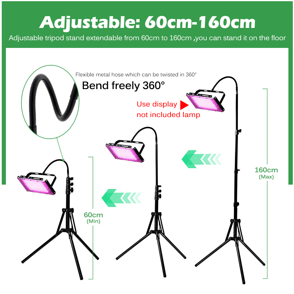Adjustable 60-160cm Metal Floo - Stand Lighting Photography recension och pris