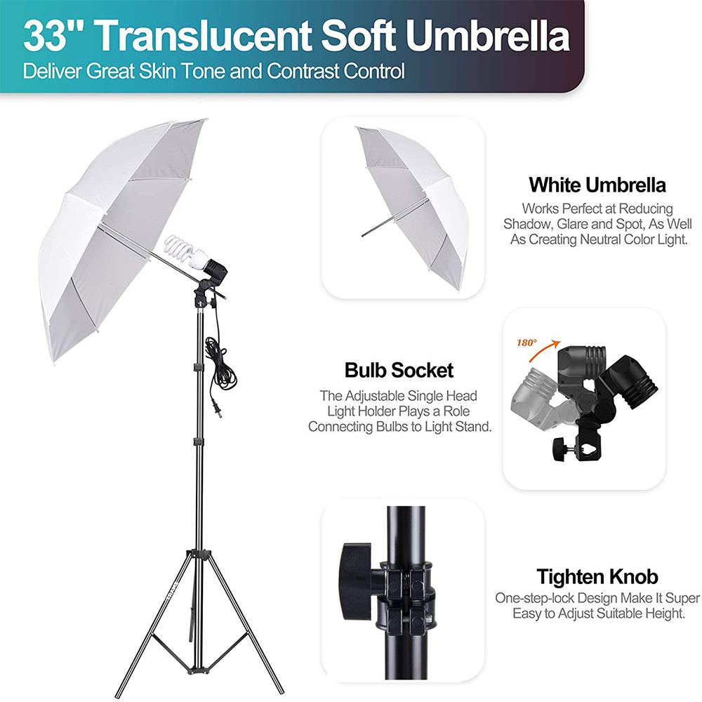 Cost-effective  Photo Studio E - Photography Lighting Kit With Backdrop recension och pris