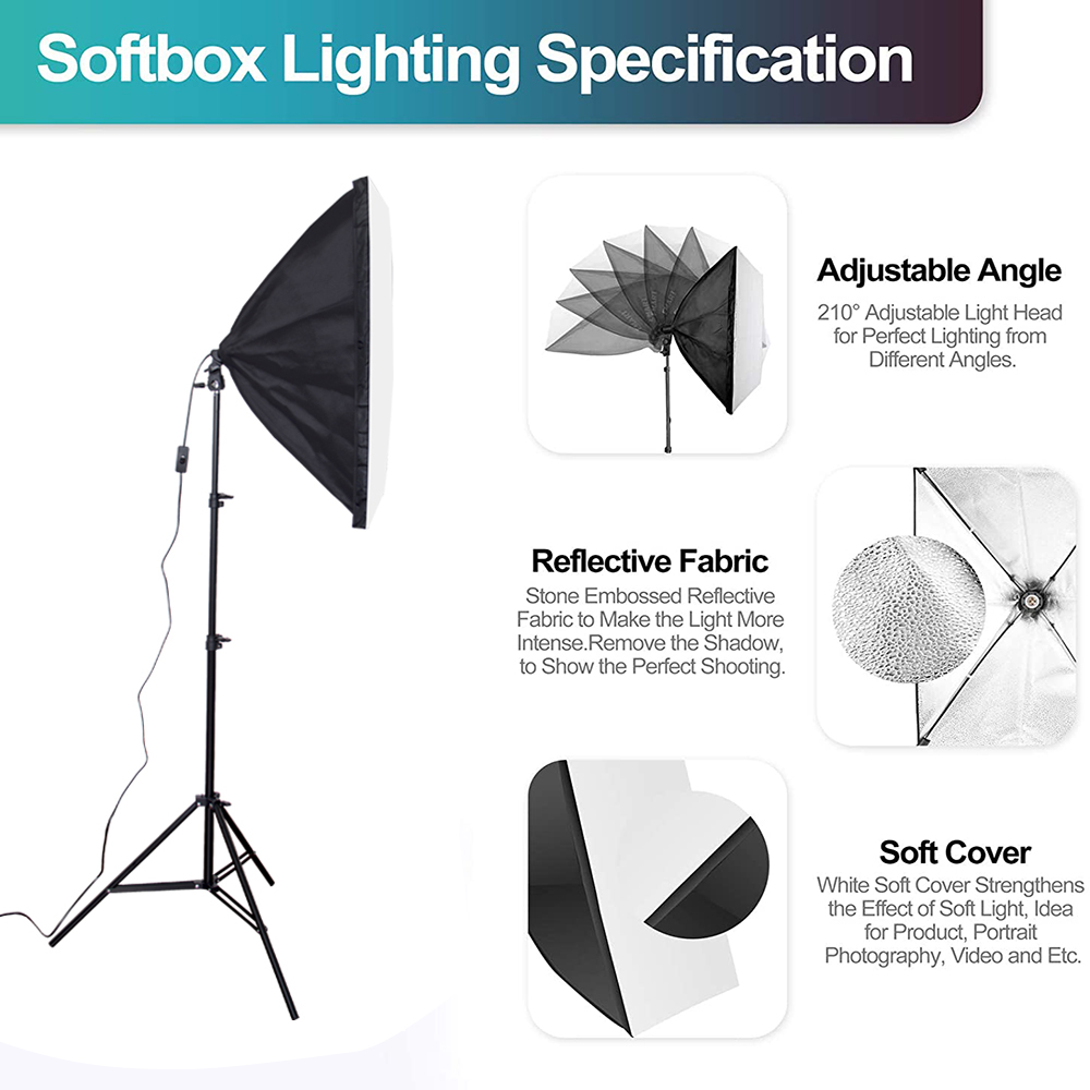 Cost-effective  Photo Studio E - Photography Lighting Kit With Backdrop recension och pris