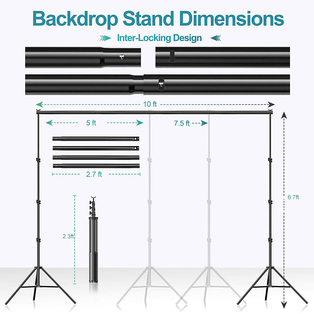 Cost-effective  Photo Studio E - Photography Lighting Kit With Backdrop recension och pris