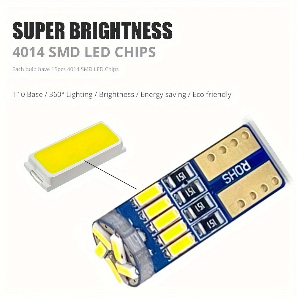 10pcs Car Led Light T10 4014 1 - Interior Photography Lighting recension och pris