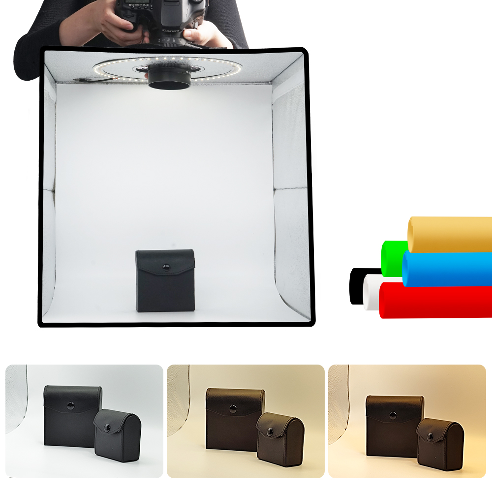 Lightdow Dimmable Photo Box LE - Photography Lighting Kit With Backdrop recension och pris