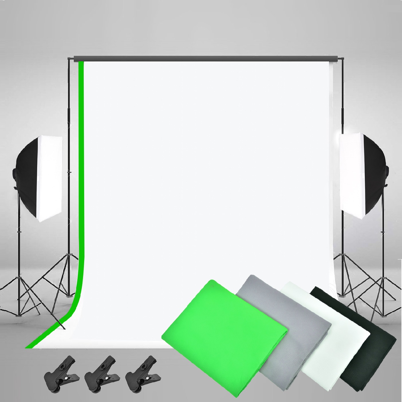Gold Seller Full Set Photograp - Photography Lighting Kit With Backdrop recension och pris