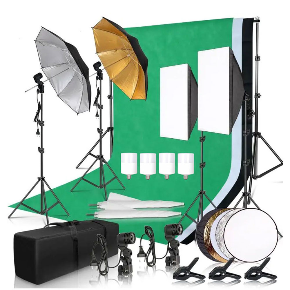 Photography Photo Studio Softb - Photography Lighting Kit With Backdrop recension och pris