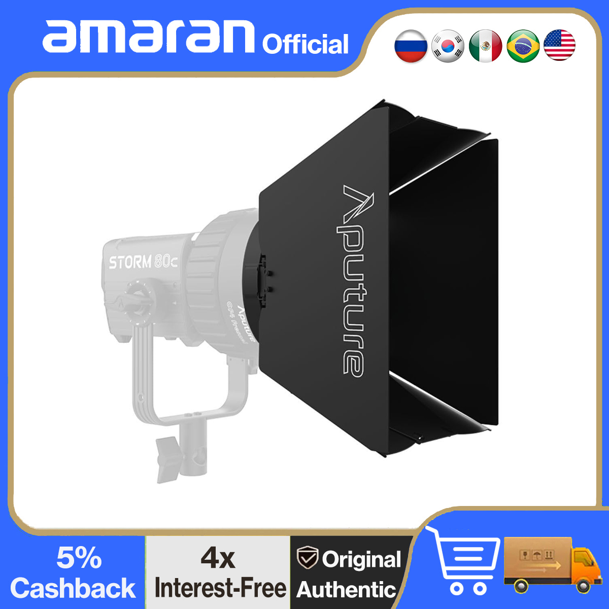 Aputure CF4 Barn Doors for CF4 - Fresnel Lens Attachment recension och pris