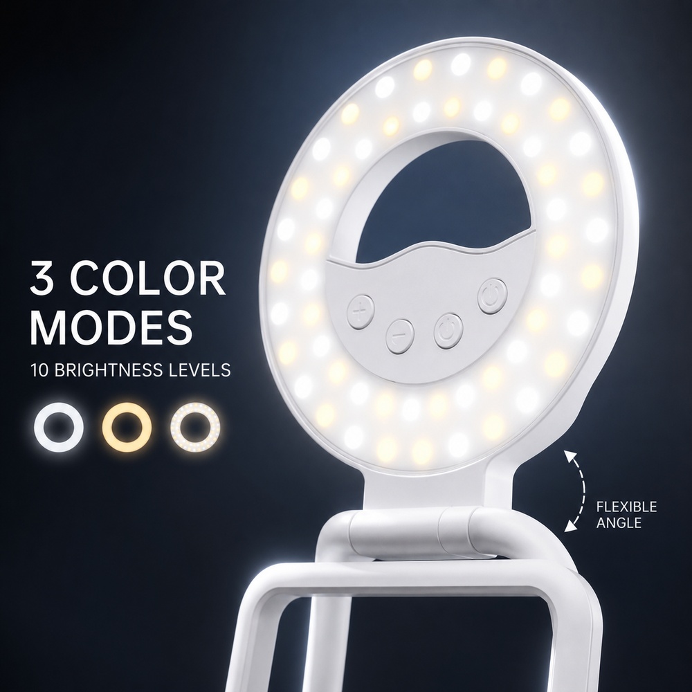 Foldable Magnetic Phone Fill L - Stand Lighting Photography recension och pris