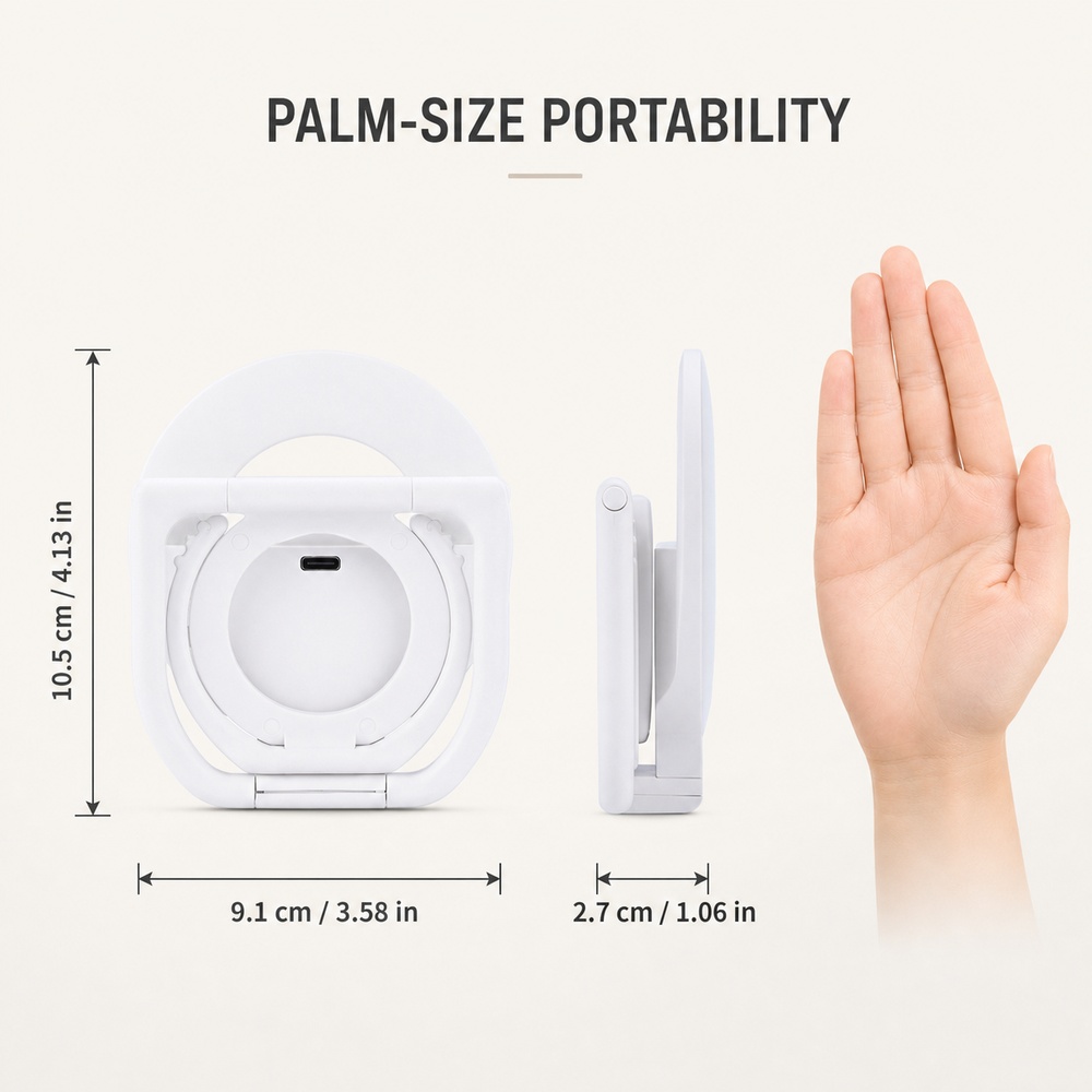 Foldable Magnetic Phone Fill L - Stand Lighting Photography recension och pris