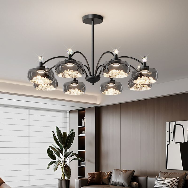 Modern Glass Led Chandelier fo - Photography Lighting For Food recension och pris
