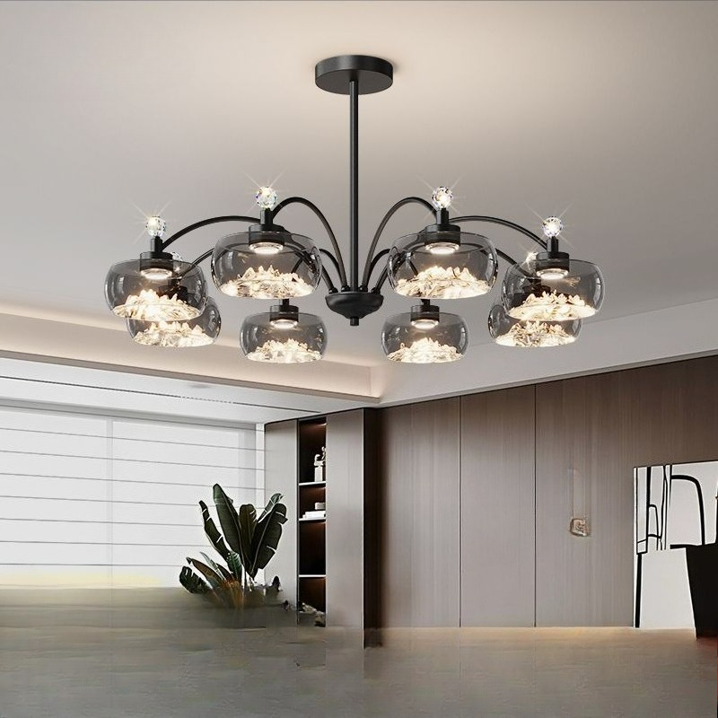 Modern Glass Led Chandelier fo - Photography Lighting For Food recension och pris