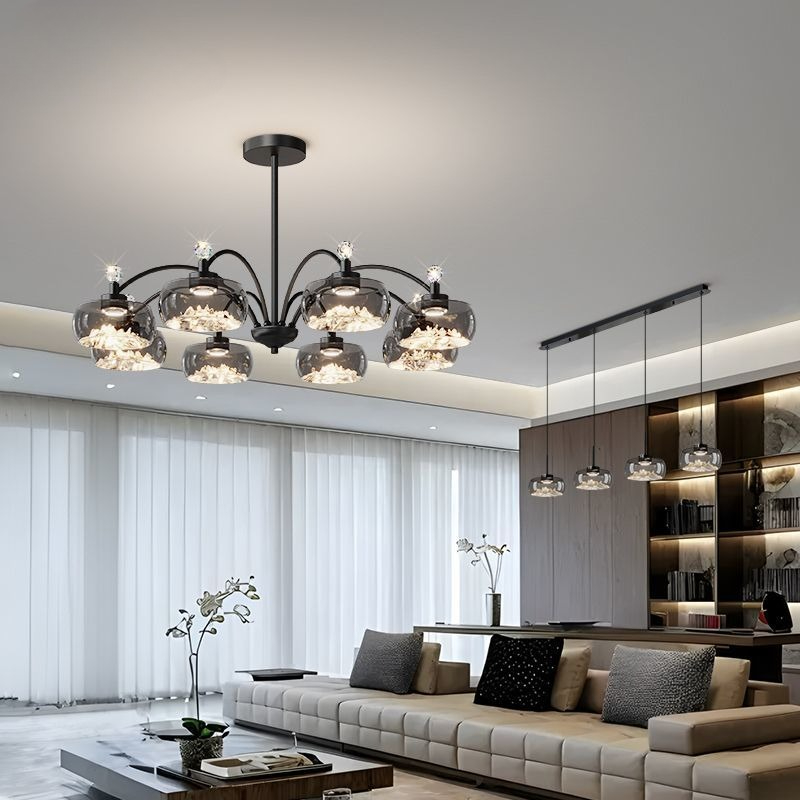 Modern Glass Led Chandelier fo - Photography Lighting For Food recension och pris