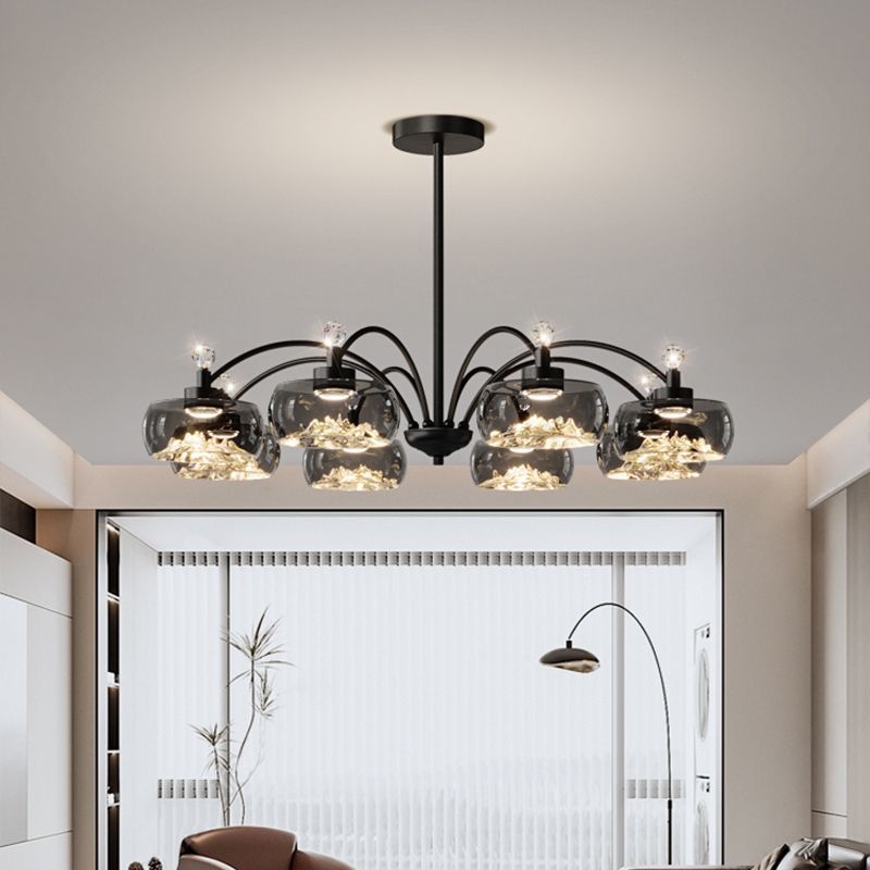 Modern Glass Led Chandelier fo - Photography Lighting For Food recension och pris