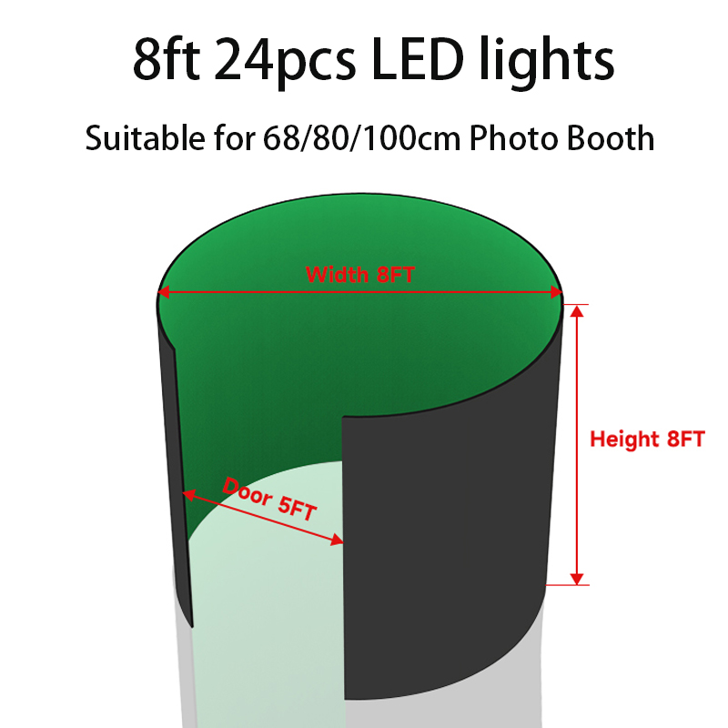 360 Photo Booth Enclosure Free - Photography Lighting Kit With Backdrop recension och pris